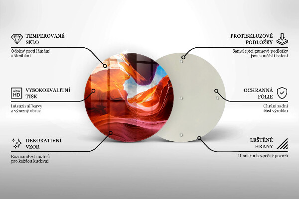 De vidrio templado Paisaje de roca del cañón