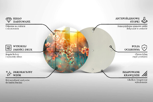 De vidrio templado La manzana florece al sol