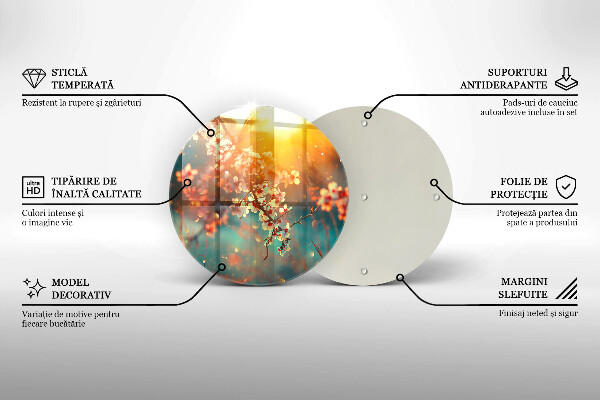 De vidrio templado La manzana florece al sol