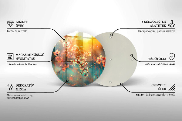 De vidrio templado La manzana florece al sol