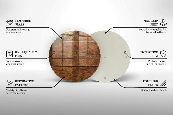 De vidrio templado Tablas y hojas de madera