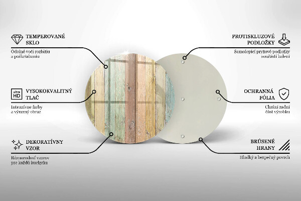 De vidrio templado Tableros vintage coloridos