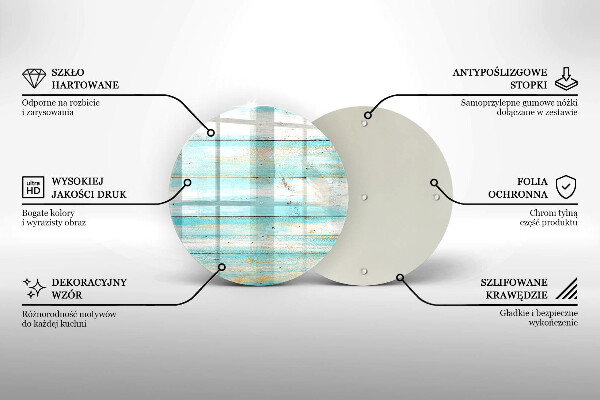 De vidrio templado Tableros de madera antiguos