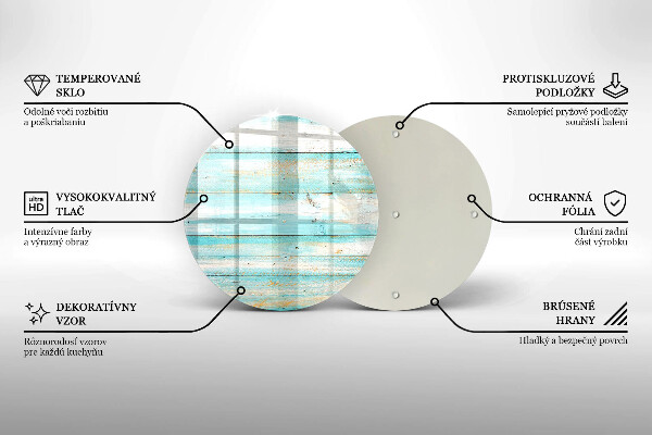 De vidrio templado Tableros de madera antiguos