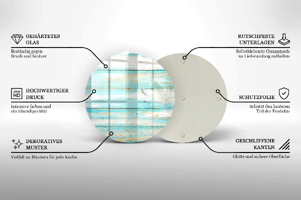 De vidrio templado Tableros de madera antiguos
