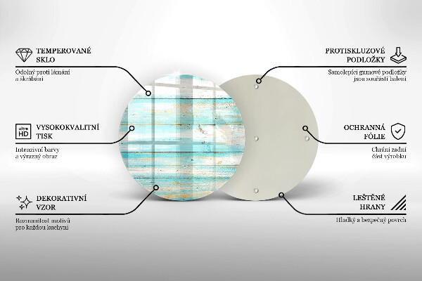 De vidrio templado Tableros de madera antiguos