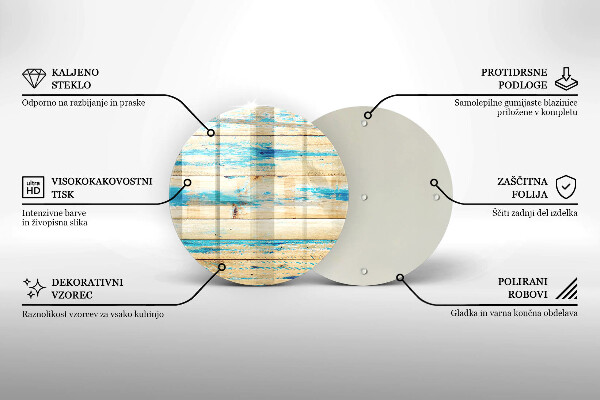 De vidrio templado Tableros de madera retro