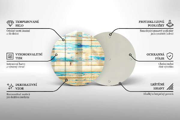 De vidrio templado Tableros de madera retro