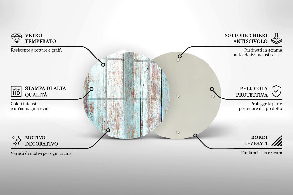 De vidrio templado Viejos tableros vintage