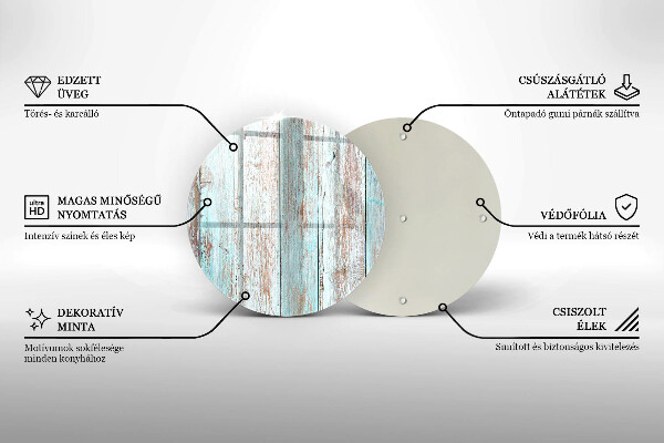 De vidrio templado Viejos tableros vintage