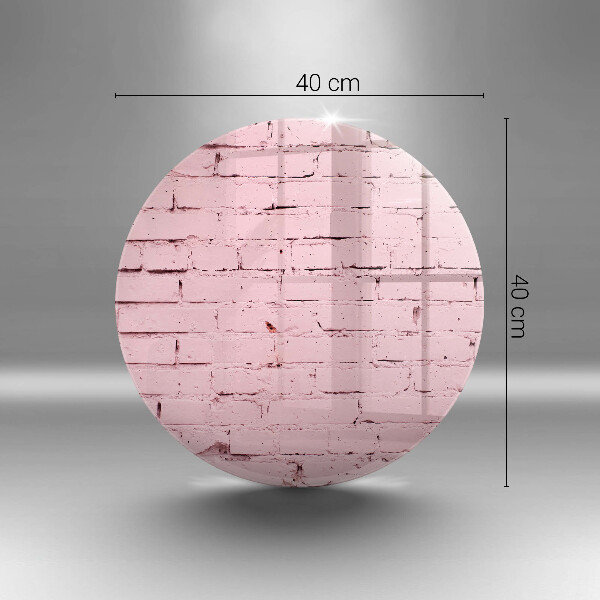 De vidrio templado Pared de ladrillos de colores pastel