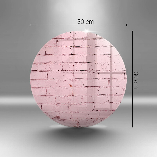 De vidrio templado Pared de ladrillos de colores pastel