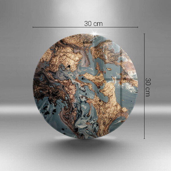 De vidrio templado Roca decorativa con oro