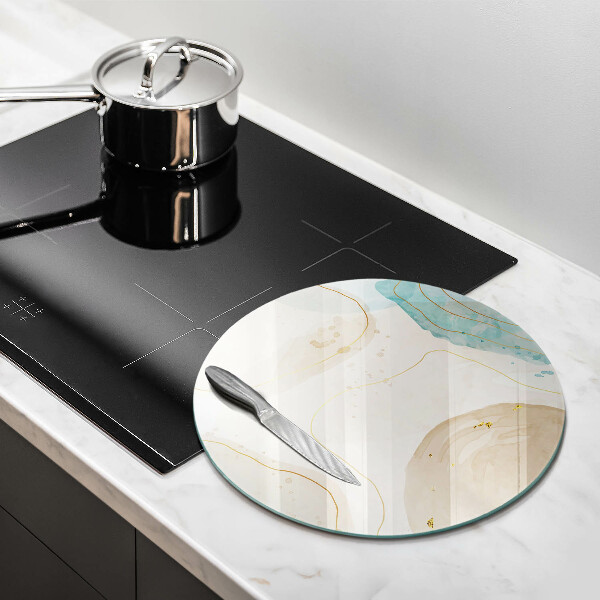 De vidrio templado Manchas boho y oro