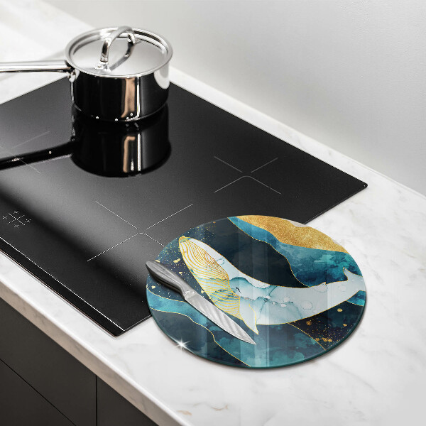 De vidrio templado Abstracción de ballenas