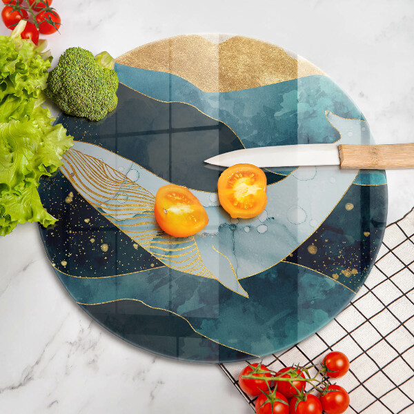 De vidrio templado Abstracción de ballenas