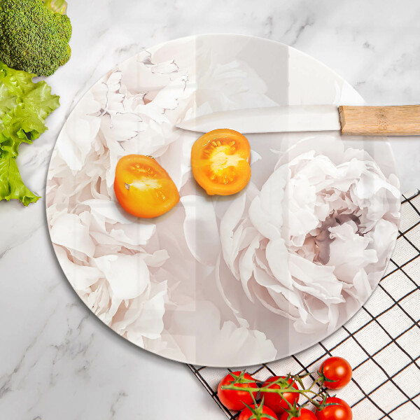 De vidrio templado Peonías pastel