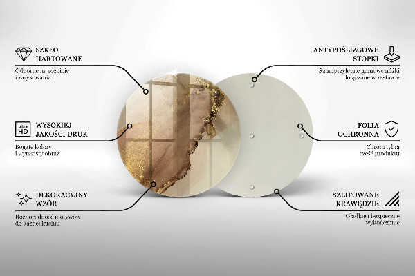 De vidrio templado Abstracción de oro