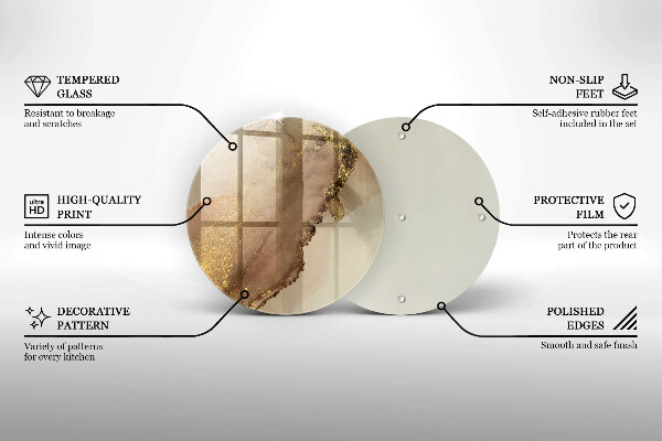 De vidrio templado Abstracción de oro