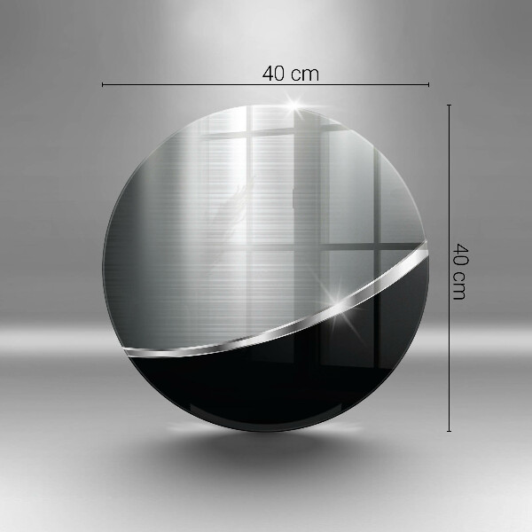 De vidrio templado Abstracción con metal