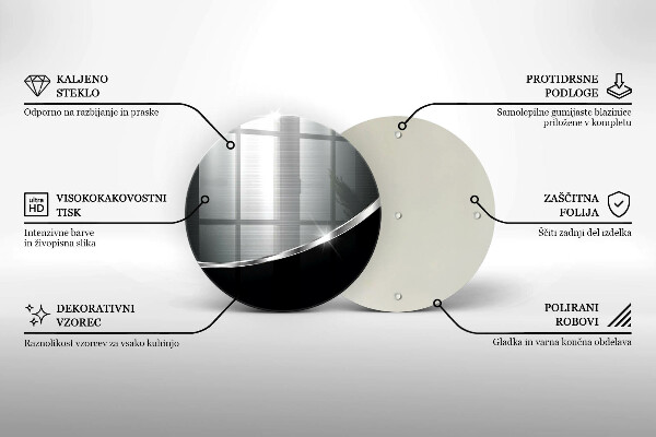 De vidrio templado Abstracción con metal