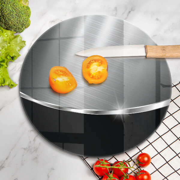 De vidrio templado Abstracción con metal