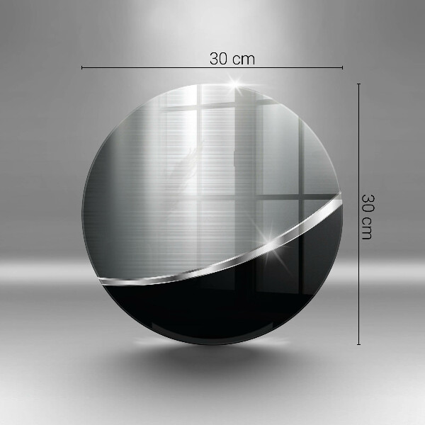 De vidrio templado Abstracción con metal