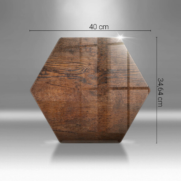 Tabla de cortar de vidrio Tablero de madera oscura