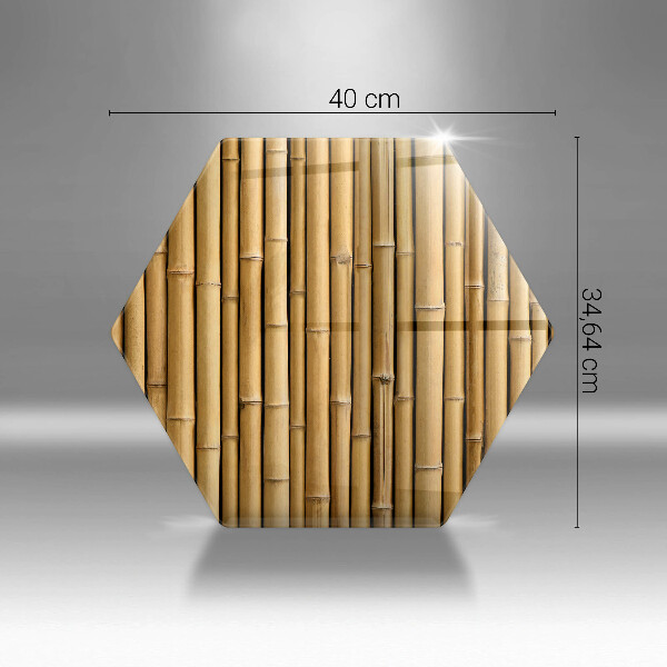 Tabla de cortar de vidrio Naturaleza boho bambú