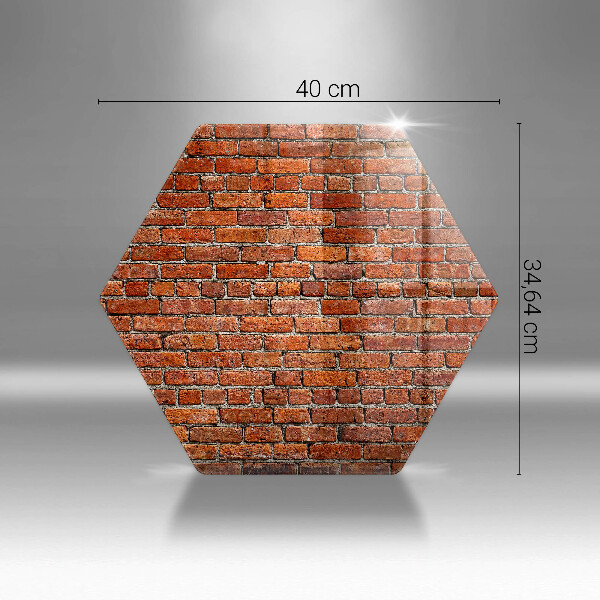 Tabla de cortar de vidrio Muro de pared de ladrillo