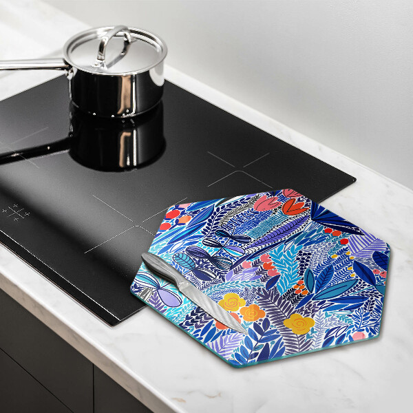 Tabla de cortar de vidrio Prado pintado