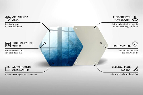 Tabla de cortar de vidrio Fondo abstracto
