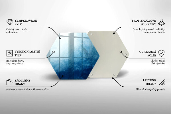 Tabla de cortar de vidrio Fondo abstracto