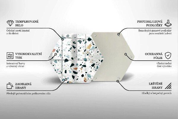 Tabla de cortar de vidrio Gres claro