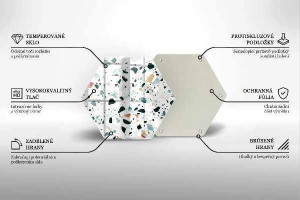 Tabla de cortar de vidrio Gres claro