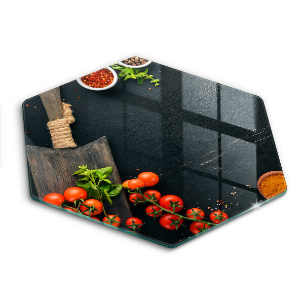 Tabla de cortar de vidrio Tomates cherry