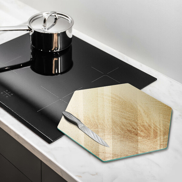 Tabla de cortar de vidrio Vacaciones de arena en la playa