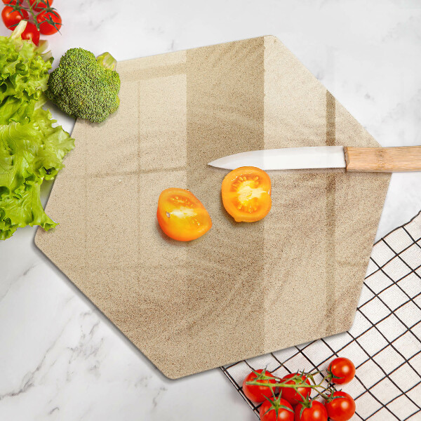 Tabla de cortar de vidrio Vacaciones de arena en la playa