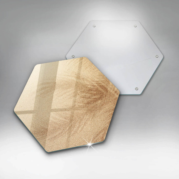 Tabla de cortar de vidrio Vacaciones de arena en la playa