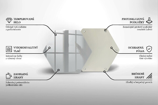 Tabla de cortar de vidrio Color gris