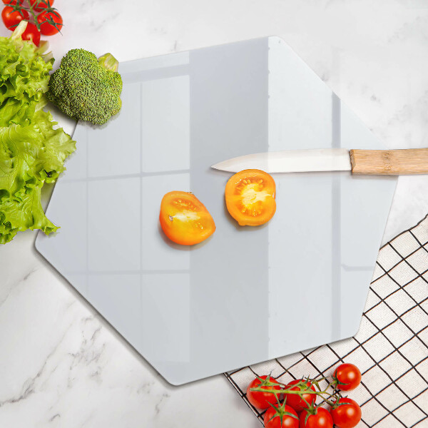 Tabla de cortar de vidrio El color blanco