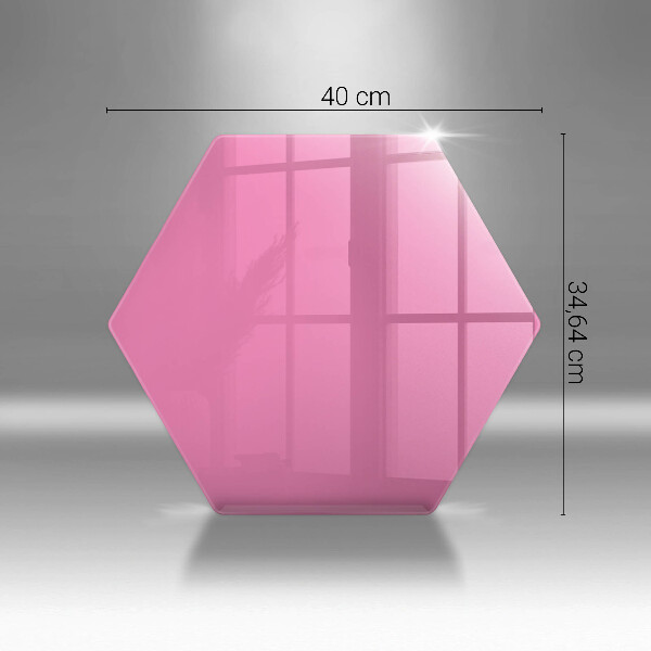 Tabla de cortar de vidrio Color rosa