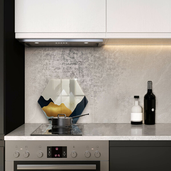 Tabla de cortar de vidrio Montañas abstractas