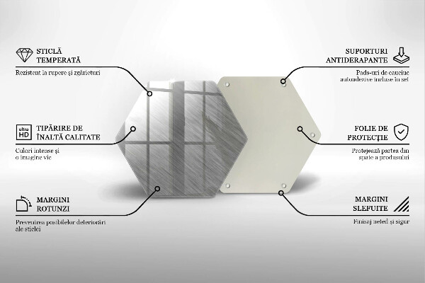 Tabla de cortar de vidrio Fondo de textura metálica