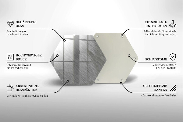 Tabla de cortar de vidrio Fondo de textura metálica