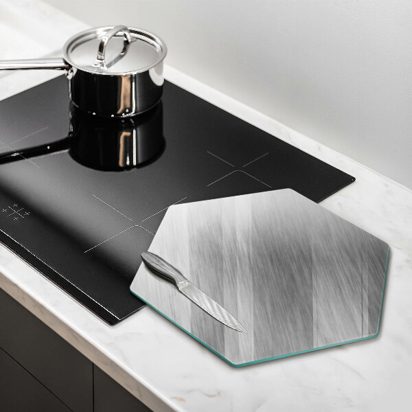 Tabla de cortar de vidrio Fondo de textura metálica