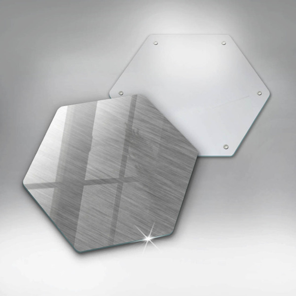 Tabla de cortar de vidrio Fondo de textura metálica