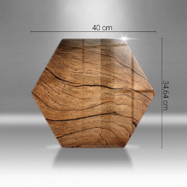 Tabla de cortar de vidrio Textura de tablero de madera