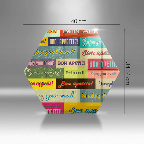 Tabla de cortar de vidrio Subtítulos buen provecho idiomas