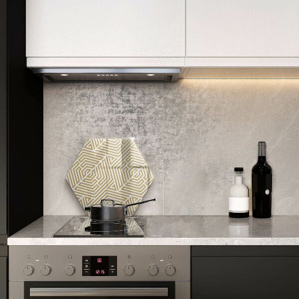 Tabla de cortar de vidrio Líneas geométricas